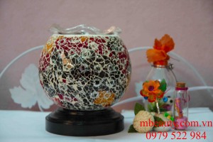 đèn xông tinh dầu pha lê màu sắc